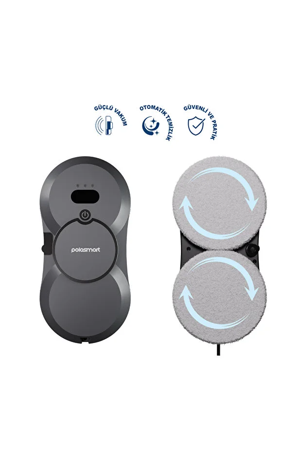 PSH22 Cam Temizleme Robotu Ultrasonik Su Spreyli Akıllı Navigasyonlu Uzaktan Kumandalı